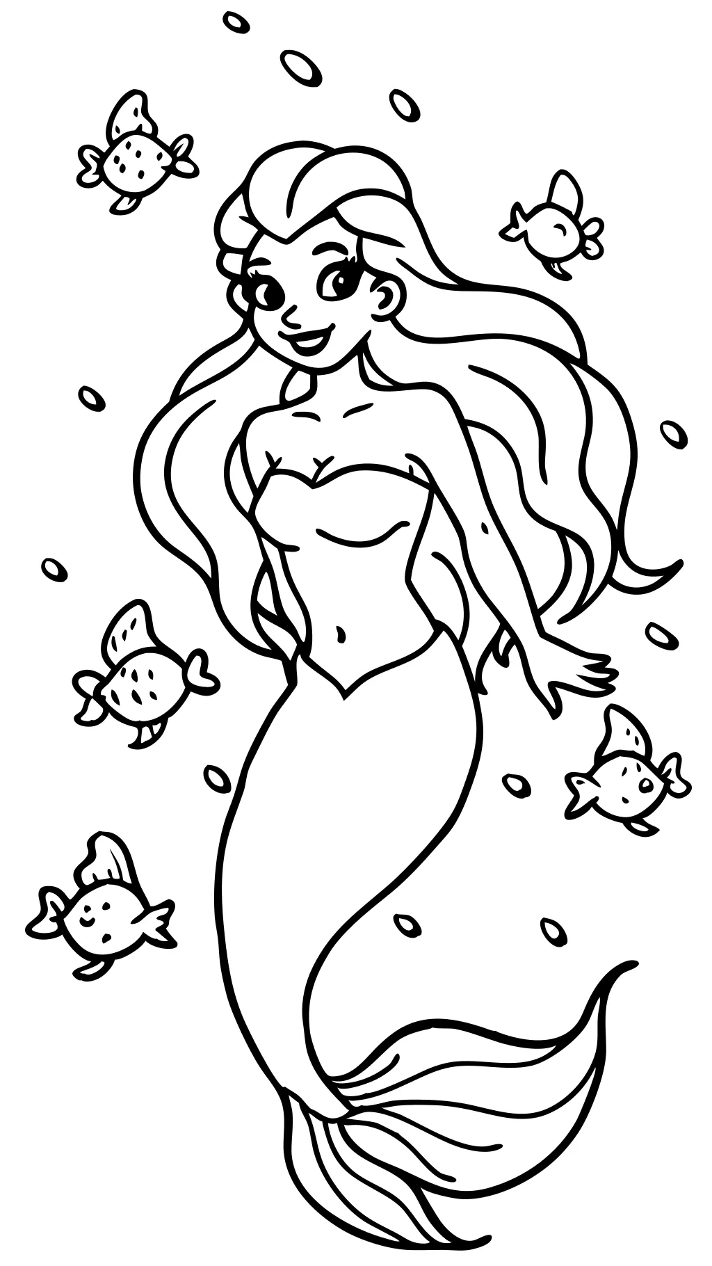 coloring page ariel